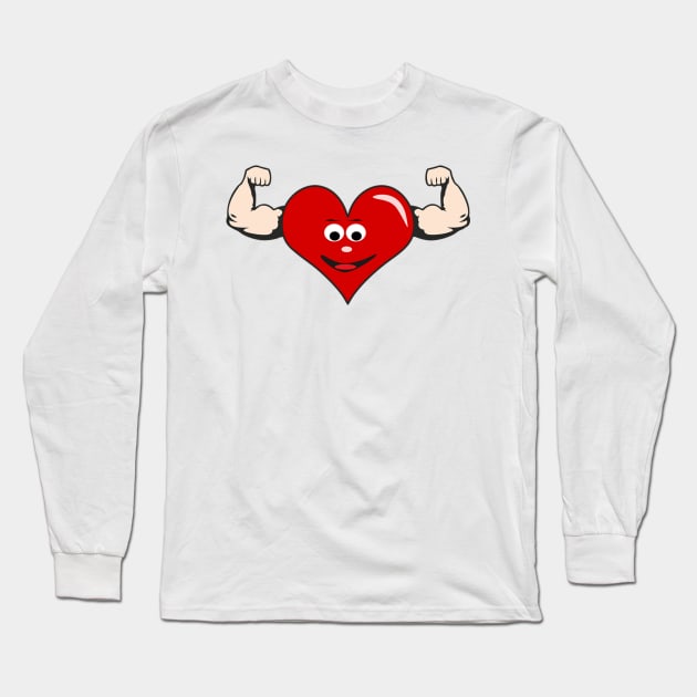 Training Heart Heartbuilding Long Sleeve T-Shirt by Haland 9